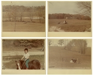 Photo Album of the Kennedy Family, With 16 Photos of Their Last Trip to Atoka, Virginia in November 1963 -- Housed in White House Photographer Cecil Stoughton's Personal Red Leather Binder